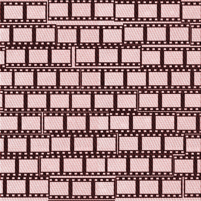 Round Patterned Pink Rug, pat2932rd