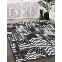 Patterned Cloud Gray Rug, pat2933gry