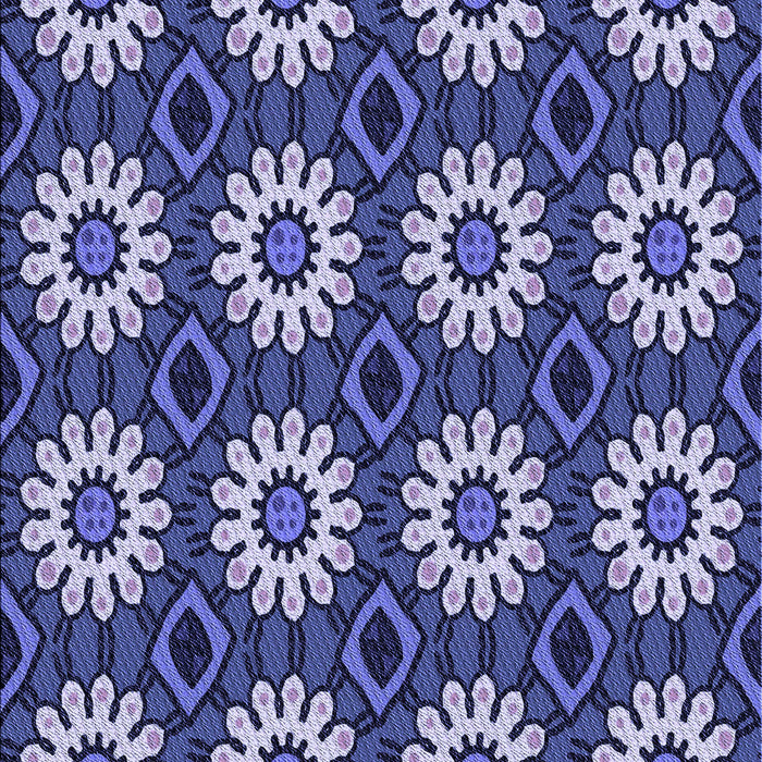 Patterned Purple Mimosa Purple Rug, pat2934blu