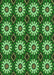 Patterned Dark Forest Green Rug, pat2934grn