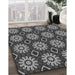 Machine Washable Transitional Gunmetal Gray Rug in a Family Room, wshpat2934gry