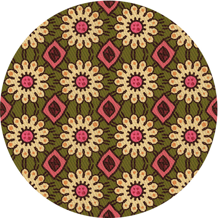 Square Machine Washable Transitional Orange Gold Rug in a Living Room, wshpat2934org