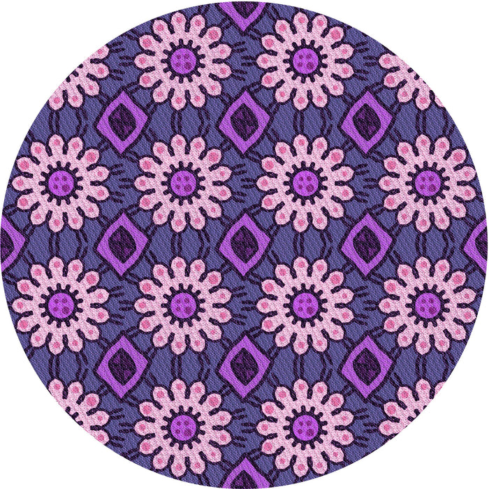 Square Machine Washable Transitional Purple Rug in a Living Room, wshpat2934pur