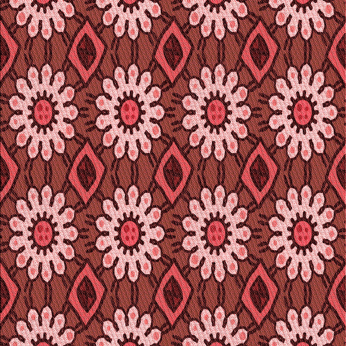 Patterned Red Rug, pat2934rd