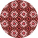 Square Machine Washable Transitional Red Rug in a Living Room, wshpat2934rd