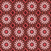 Round Patterned Red Rug, pat2934rd