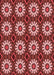 Machine Washable Transitional Red Rug, wshpat2934rd