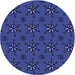 Square Patterned Blue Rug, pat2935blu