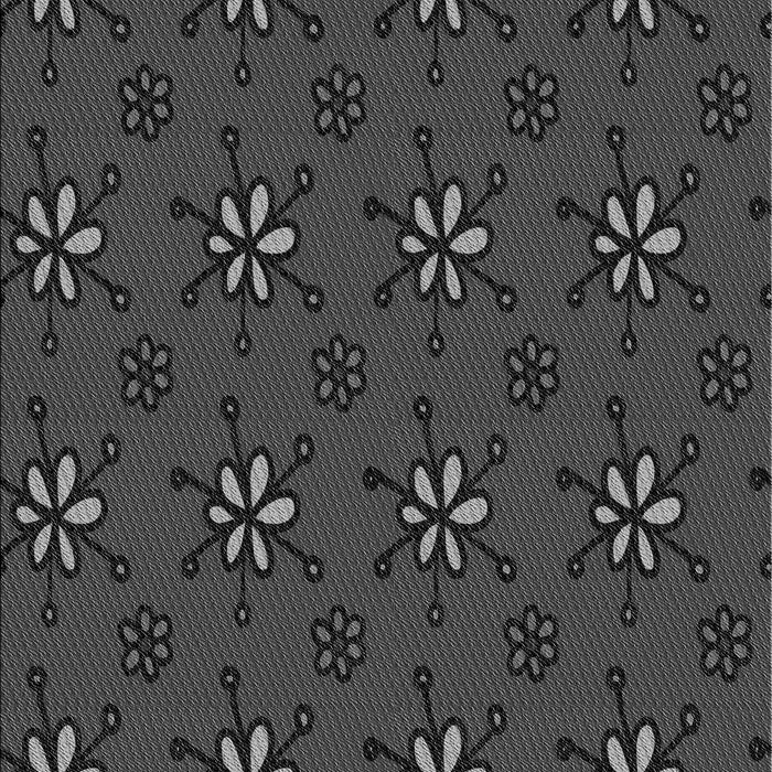 Patterned Charcoal Black Rug, pat2935gry