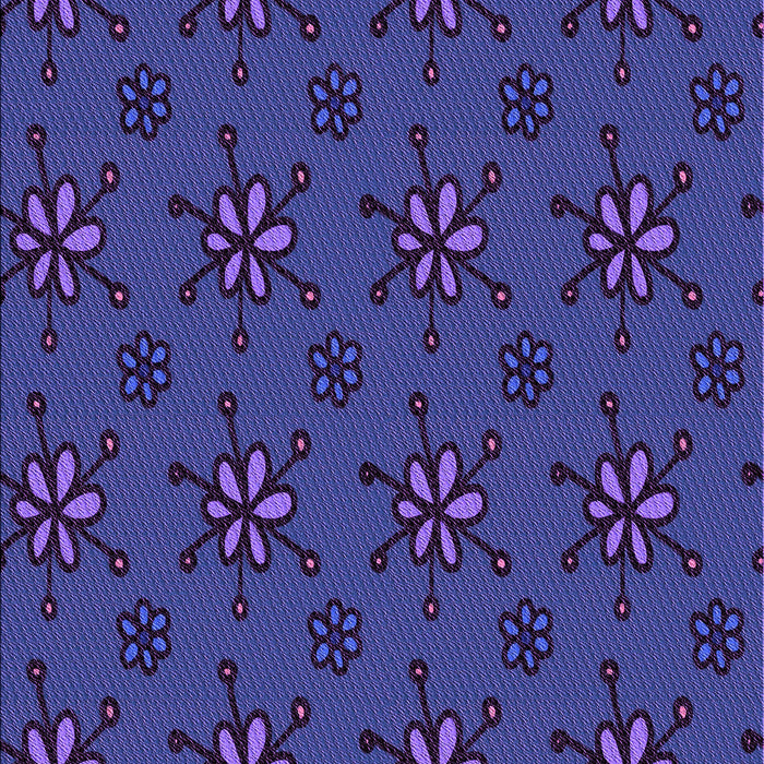 Patterned Denim Dark Blue Rug, pat2935pur