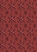 Machine Washable Transitional Cranberry Red Rug, wshpat2935rd