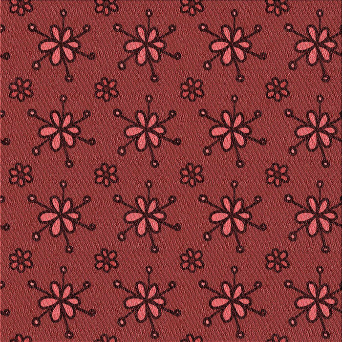 Round Patterned Cranberry Red Rug, pat2935rd