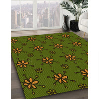 Patterned Milk Chocolate Brown Rug, pat2935yw