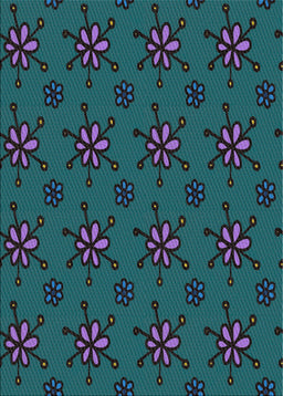 Patterned Light Sea Green Novelty Rug, pat2935