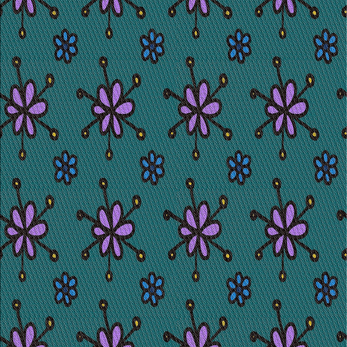 Patterned Light Sea Green Novelty Rug, pat2935