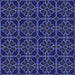 Round Patterned Royal Blue Rug, pat2936blu