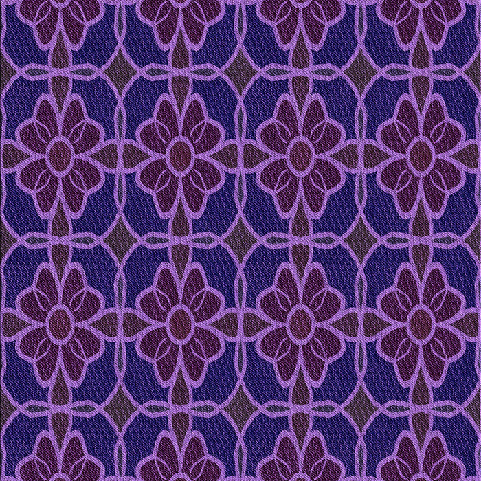 Patterned Dark Orchid Purple Rug, pat2936pur