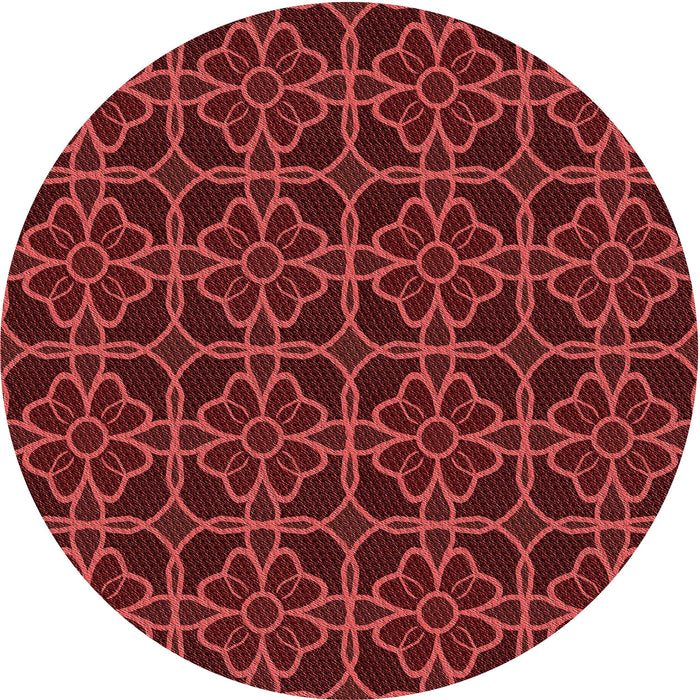 Square Machine Washable Transitional Maroon Red Rug in a Living Room, wshpat2936rd