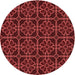 Square Machine Washable Transitional Maroon Red Rug in a Living Room, wshpat2936rd