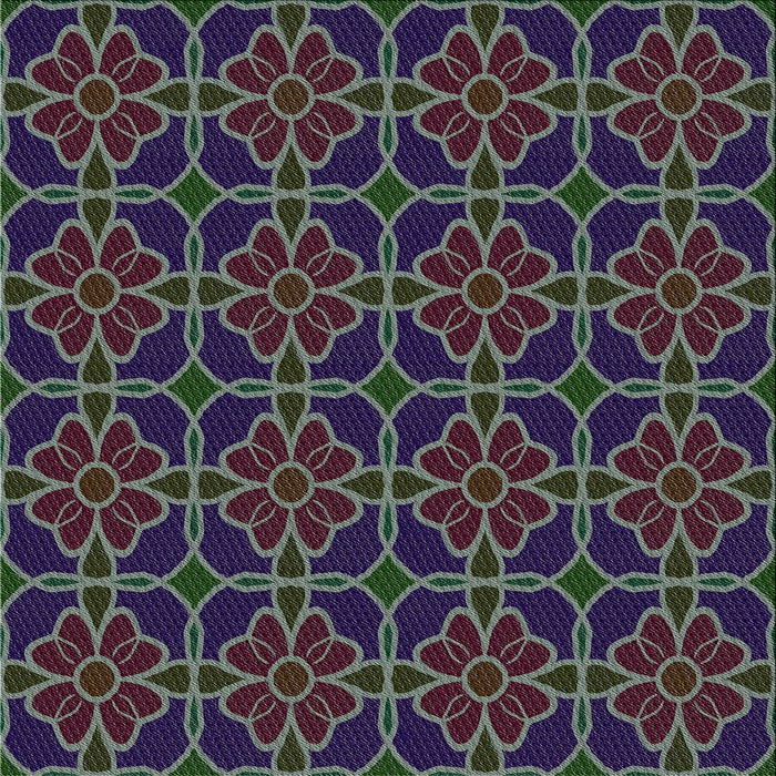 Square Patterned Silver Gray Novelty Rug, pat2936