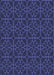 Patterned Royal Blue Rug, pat2937blu