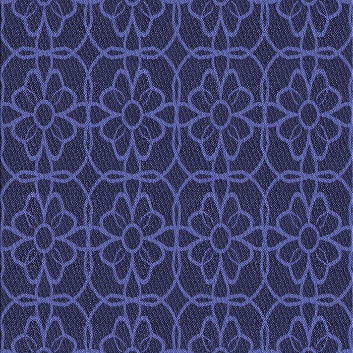 Patterned Royal Blue Rug, pat2937blu