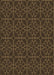 Patterned Oak Brown Rug, pat2937brn