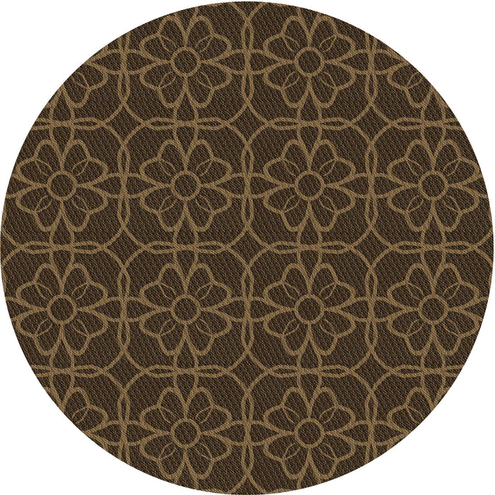 Square Machine Washable Transitional Oak Brown Rug in a Living Room, wshpat2937brn