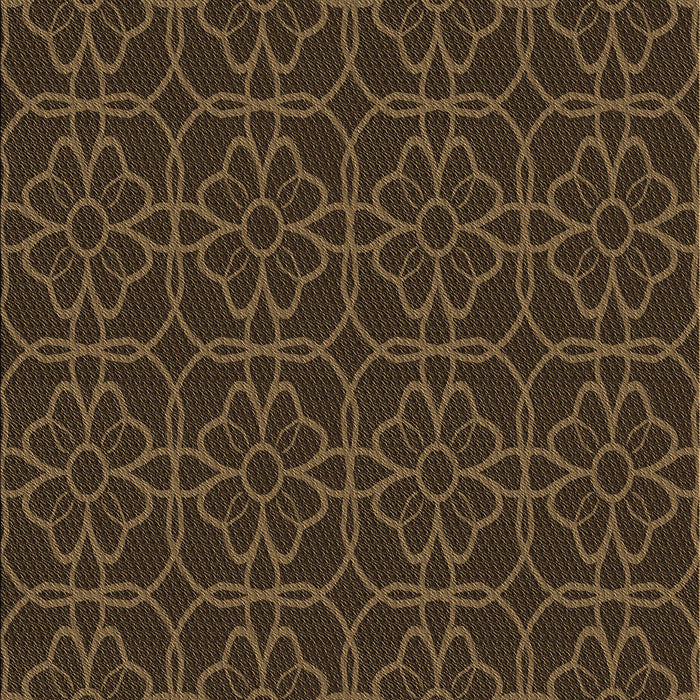 Machine Washable Transitional Oak Brown Rug, wshpat2937brn