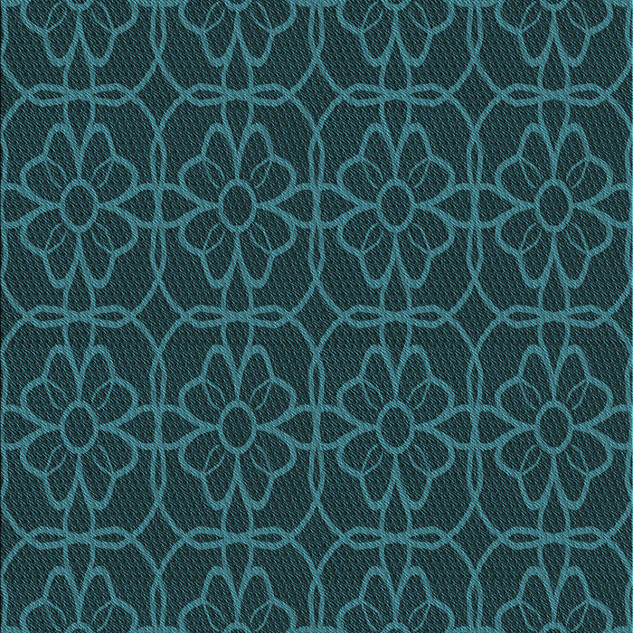 Machine Washable Transitional Dark Cyan Green Rug, wshpat2937lblu
