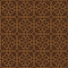 Round Patterned Mahogany Brown Rug, pat2937org