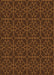 Patterned Mahogany Brown Rug, pat2937org