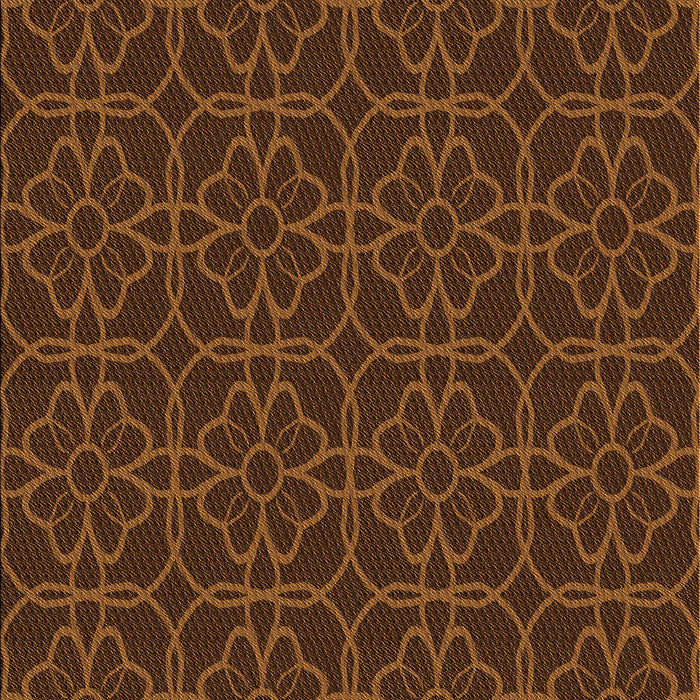 Patterned Mahogany Brown Rug, pat2937org