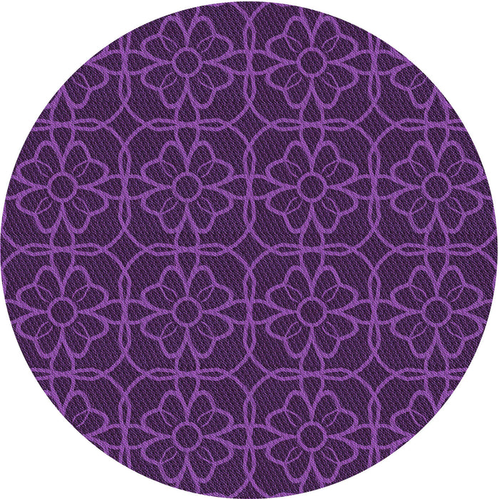 Square Patterned Dark Orchid Purple Rug, pat2937pur
