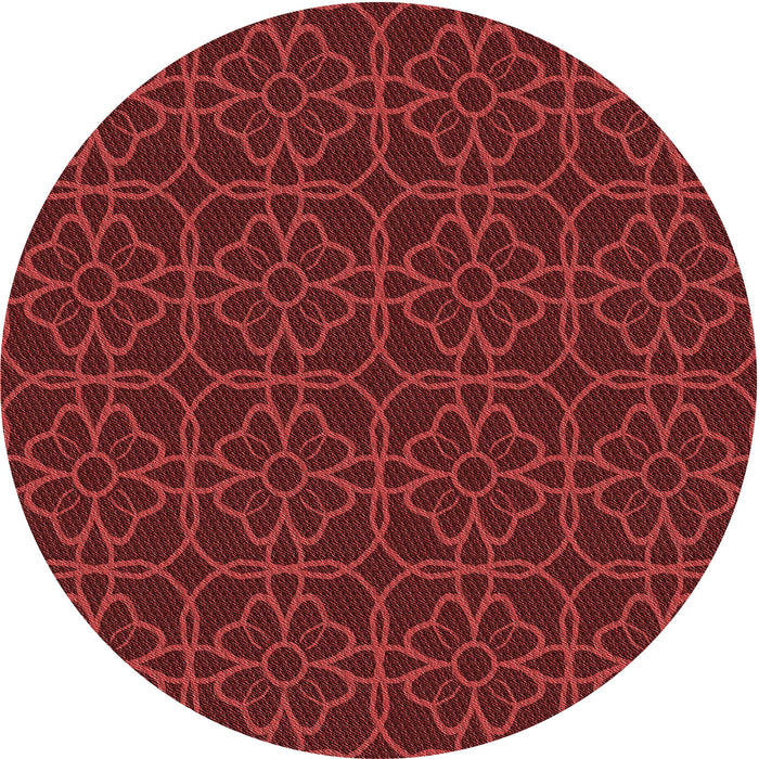 Square Machine Washable Transitional Red Rug in a Living Room, wshpat2937rd