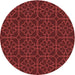 Square Machine Washable Transitional Red Rug in a Living Room, wshpat2937rd