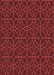 Machine Washable Transitional Red Rug, wshpat2937rd