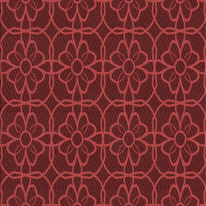 Patterned Red Rug, pat2937rd