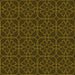 Round Patterned Dark Yellow Green Rug, pat2937yw