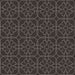 Square Patterned Mid Gray Novelty Rug, pat2937