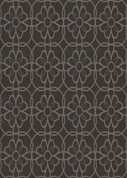 Patterned Mid Gray Novelty Rug, pat2937