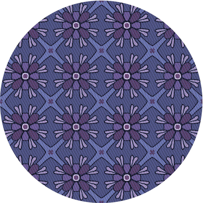 Square Machine Washable Transitional Blue Rug in a Living Room, wshpat2938blu