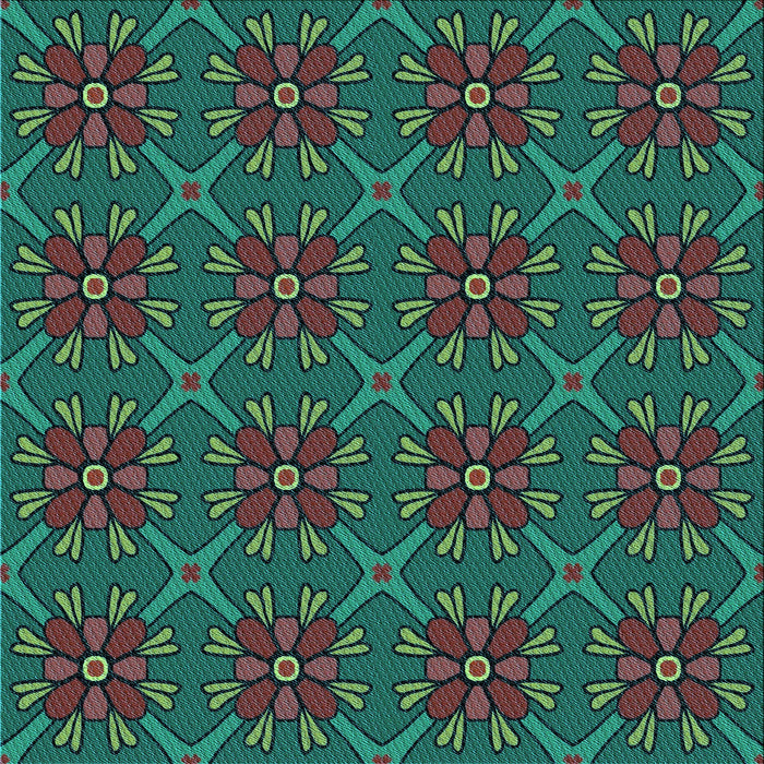 Round Machine Washable Transitional Black Rug, wshpat2938lblu