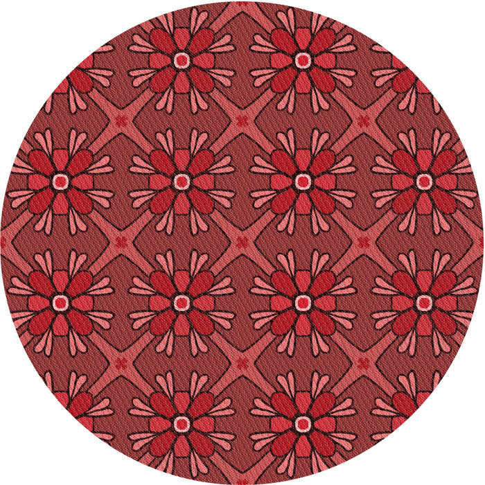 Square Machine Washable Transitional Red Rug in a Living Room, wshpat2938rd