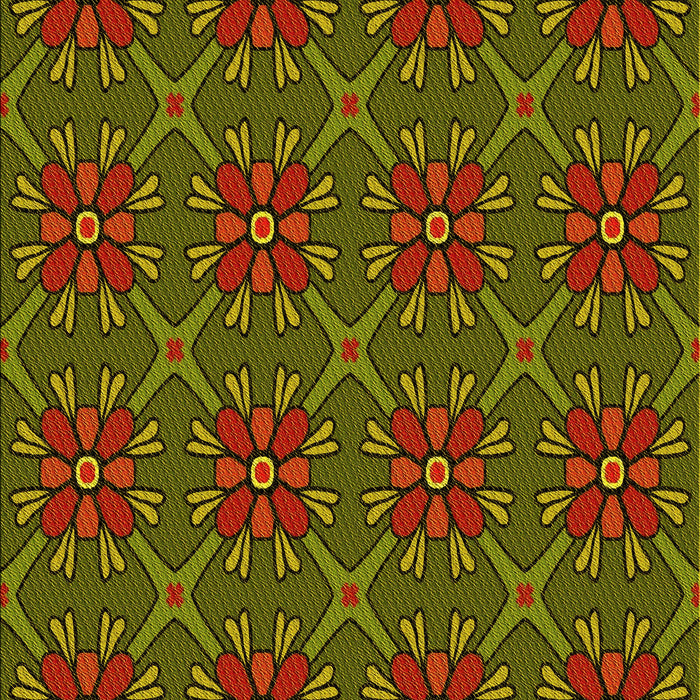 Machine Washable Transitional Dark Yellow Green Rug, wshpat2938yw