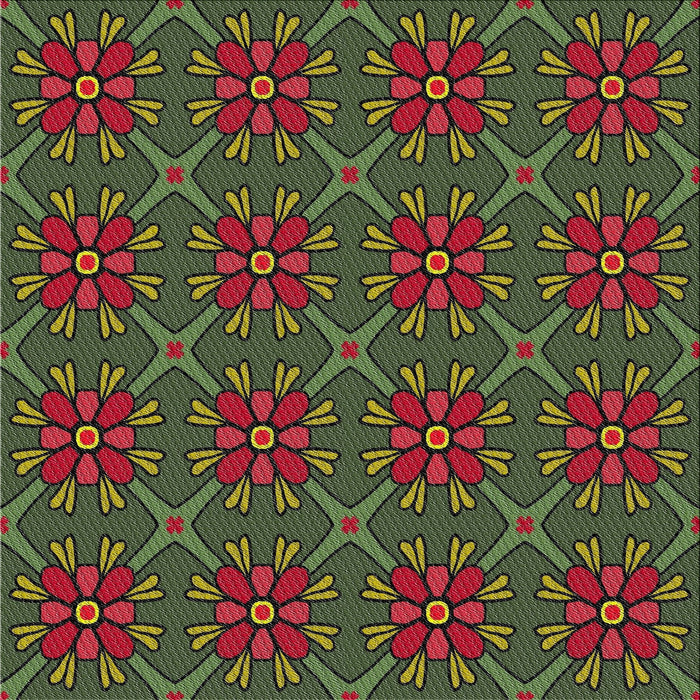 Sideview of Machine Washable Transitional Night Red Rug, wshpat2938