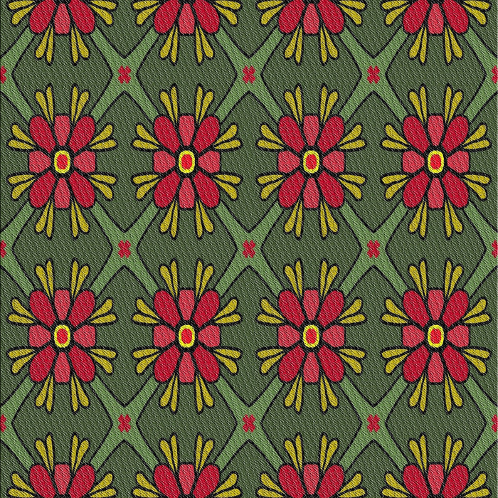 Machine Washable Transitional Night Red Rug, wshpat2938