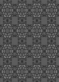 Machine Washable Transitional Charcoal Black Rug, wshpat2939gry