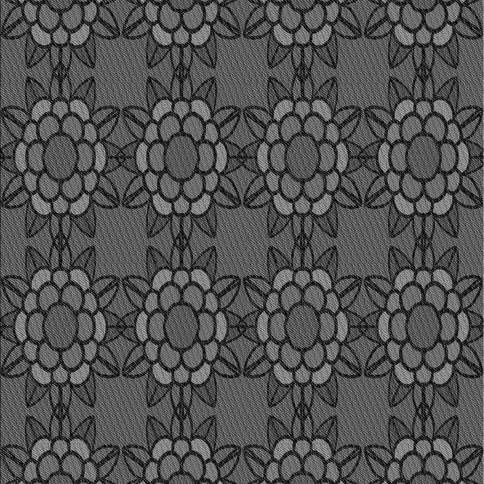 Patterned Charcoal Black Rug, pat2939gry