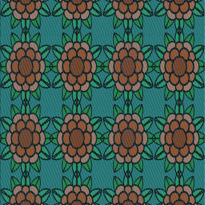 Patterned Earth Green Rug, pat2939lblu